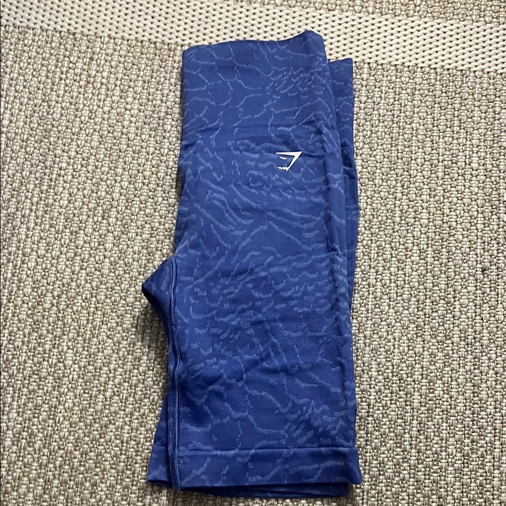 Gymshark Blue Patterned Leggings